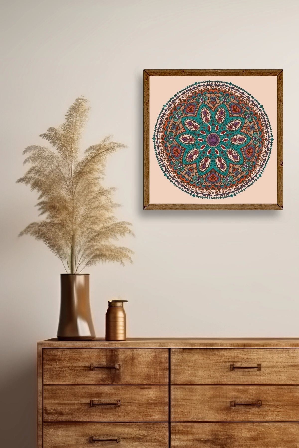 Motif Ahşap Çerçeveli Tablo 50 x 50