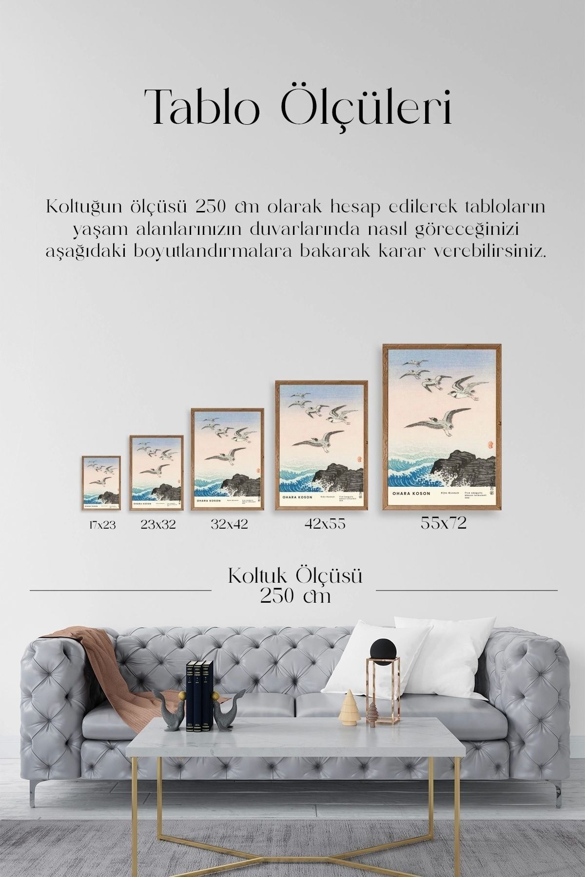 Ohara Koson Ahşap Çerçeveli Tablo 17 x 23