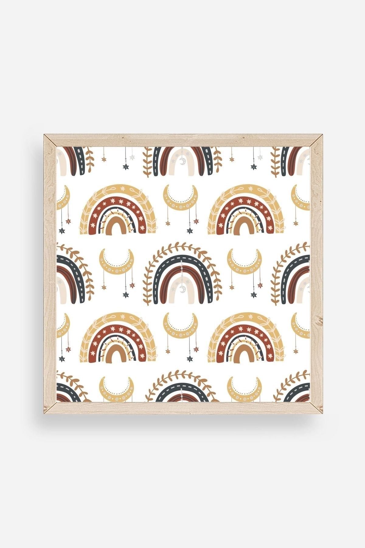 Gökkuşağı Ahşap Çerçeveli Tablo 23 x 23