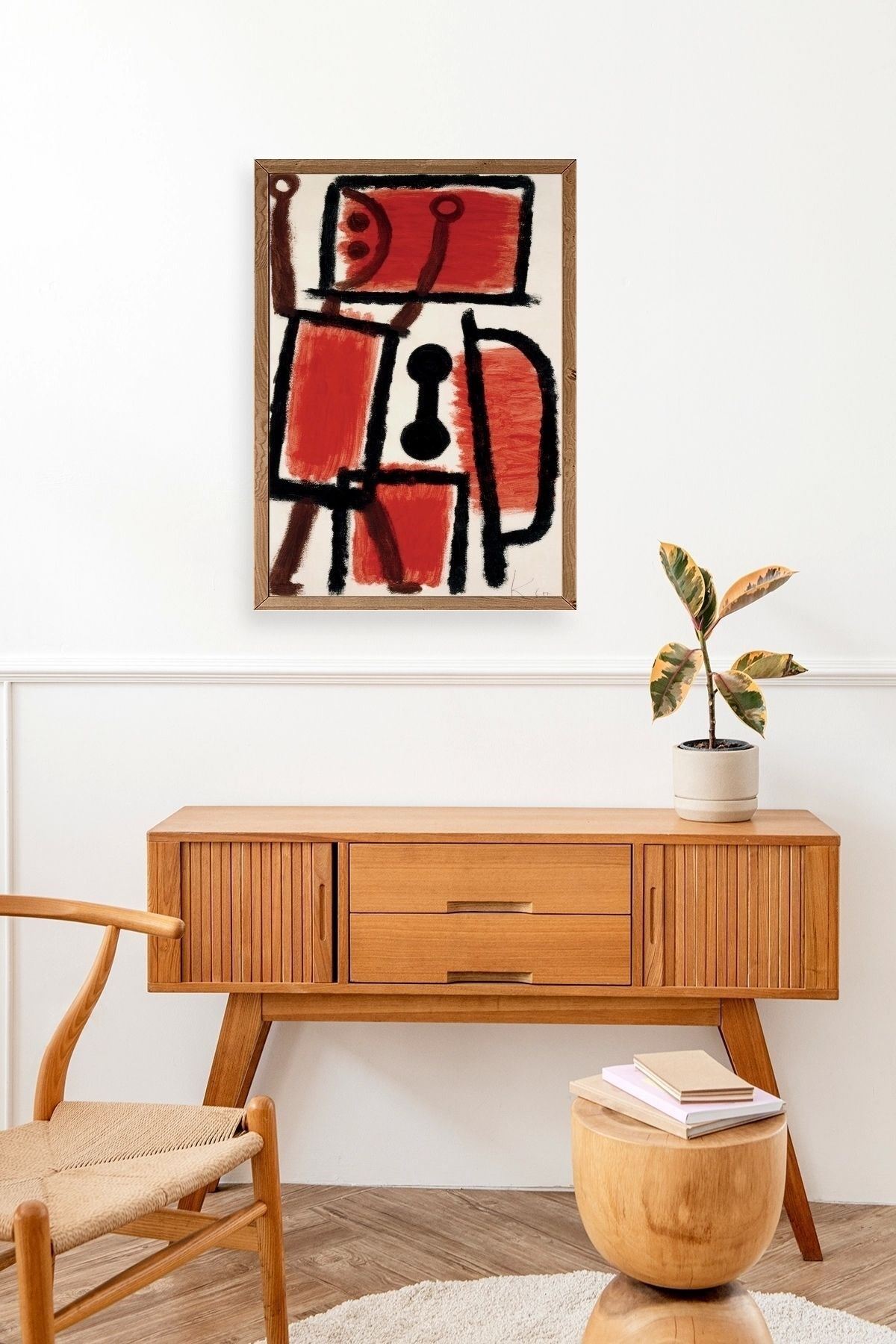 Paul Klee Ahşap Çerçeveli Tablo 50 x 70