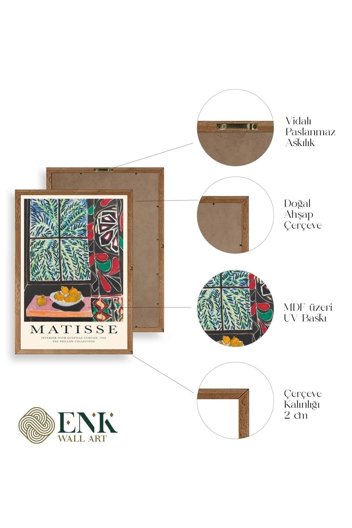 Matisse Ahşap Çerçeveli Tablo 30 x 42