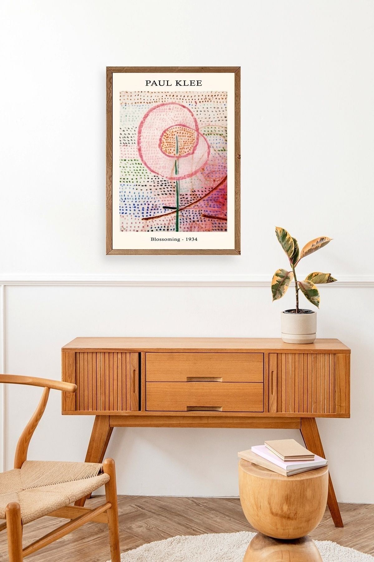 Paul Klee Ahşap Çerçeveli Tablo 17 x 23