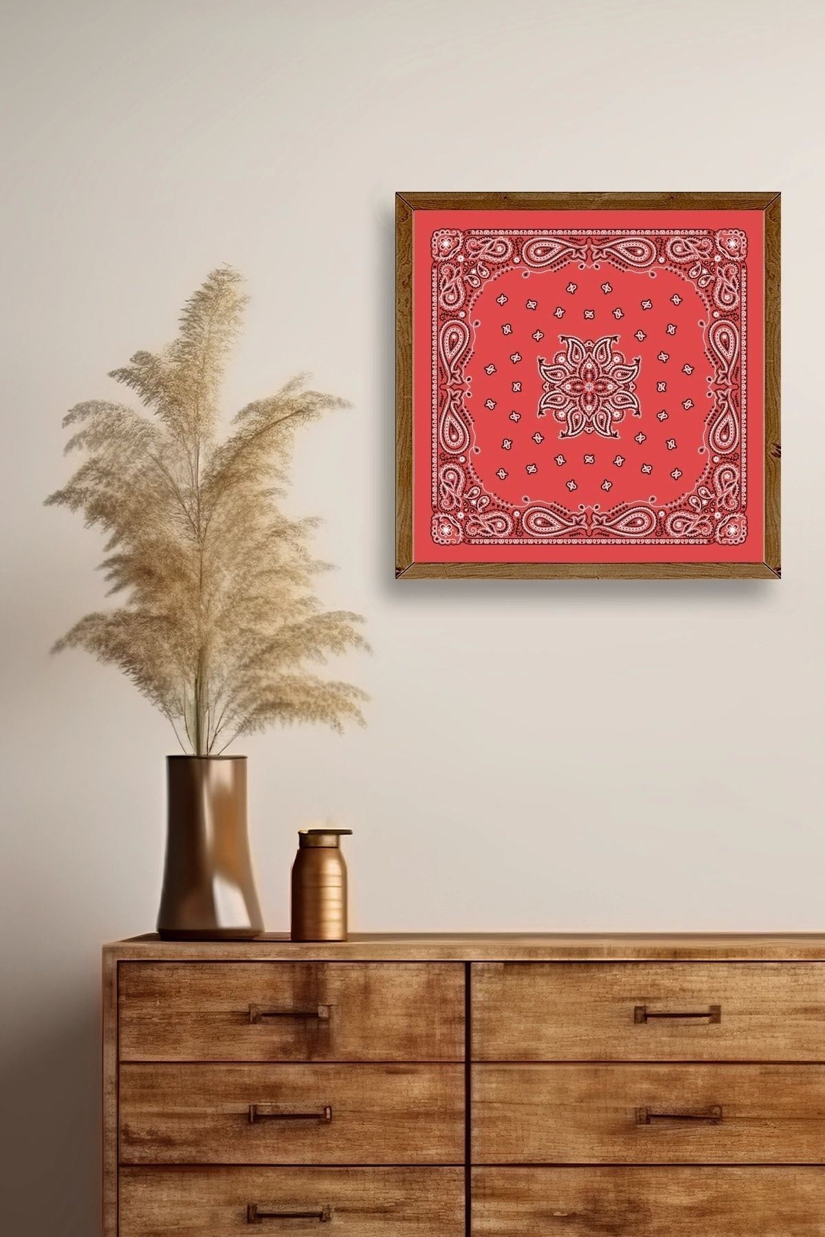 Motif Ahşap Çerçeveli Tablo 23 x 23