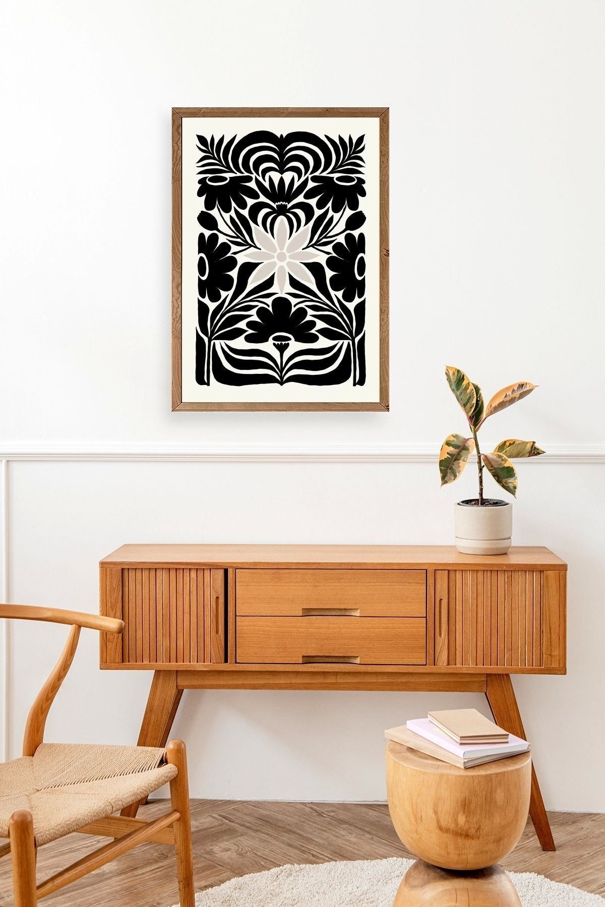 Desen Ahşap Çerçeveli Tablo 50 x 70