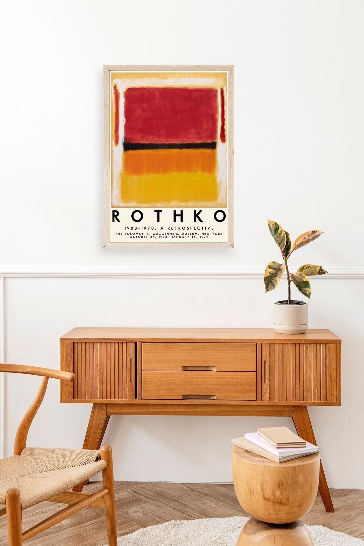 Rothko Ahşap Çerçeveli Tablo 17 x 23