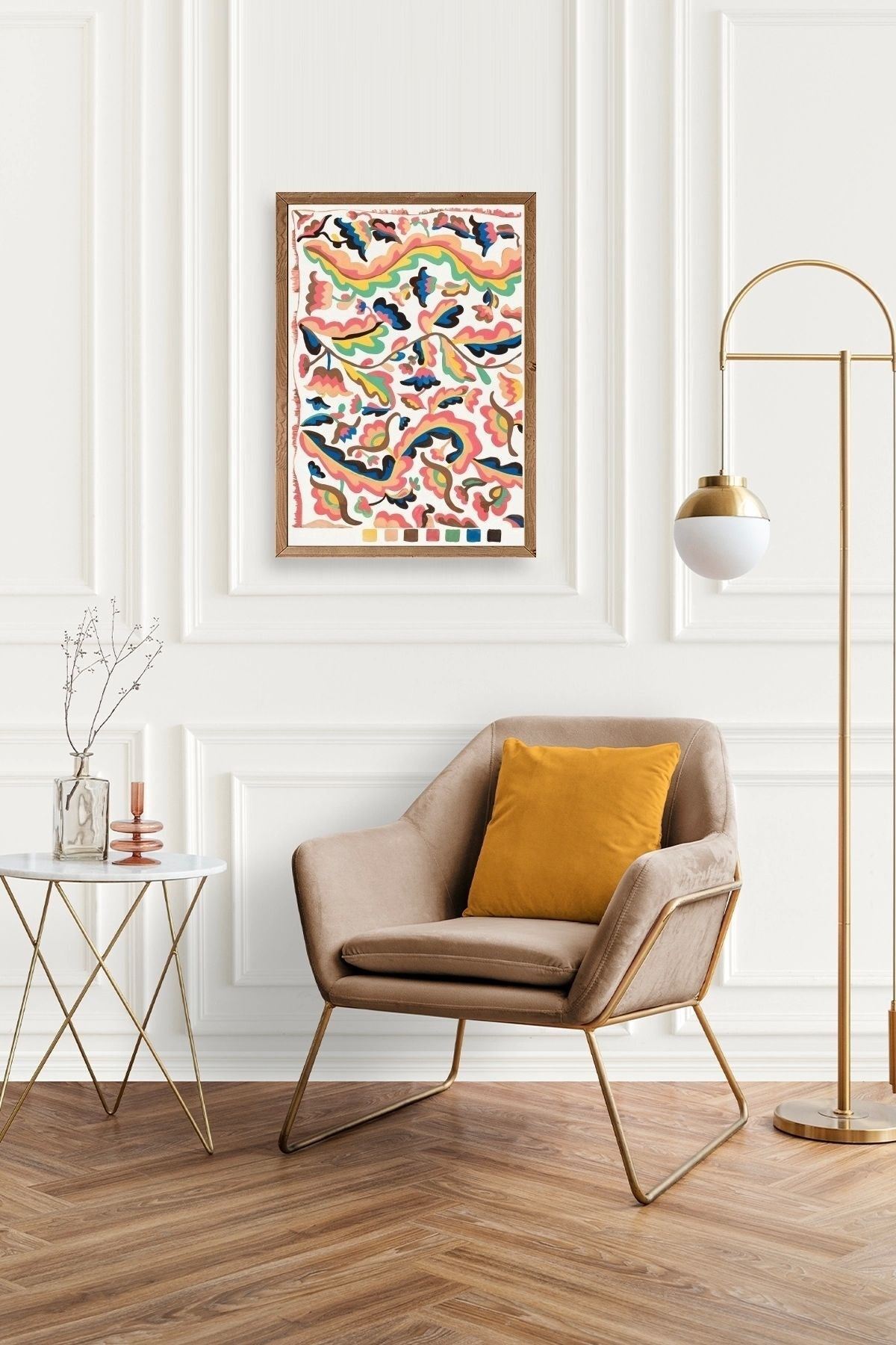 Etna Wiswall Ahşap Çerçeveli Tablo 17 x 23