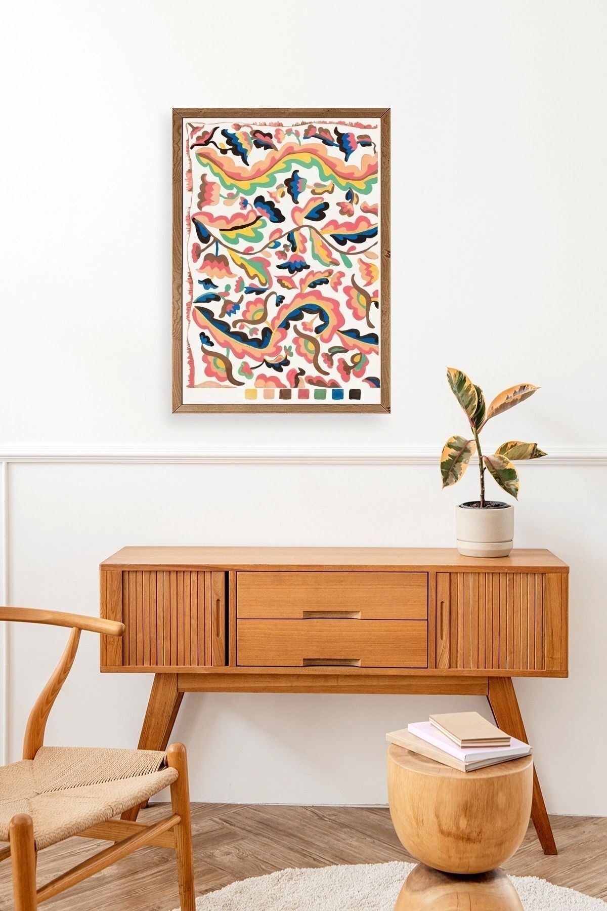 Etna Wiswall Ahşap Çerçeveli Tablo 17 x 23