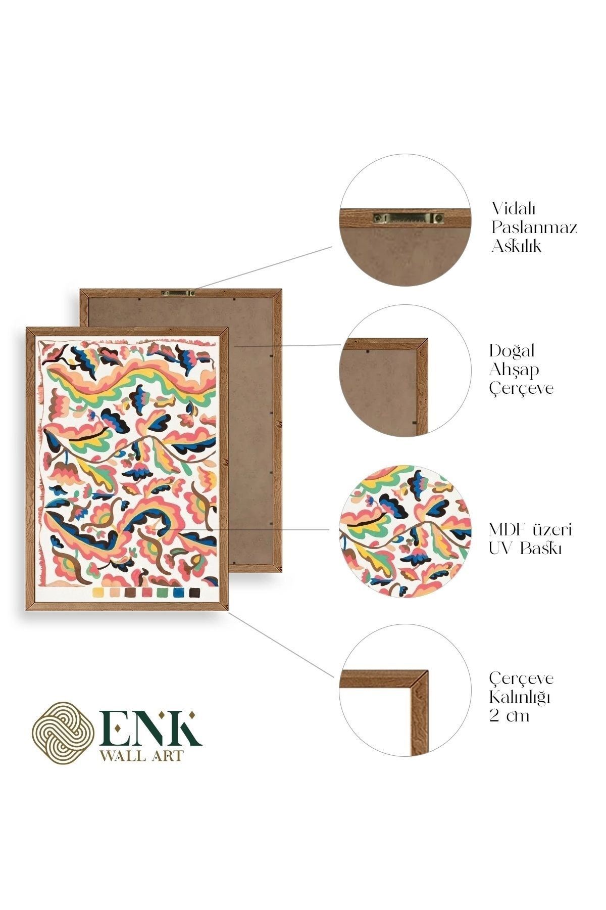 Etna Wiswall Ahşap Çerçeveli Tablo 17 x 23