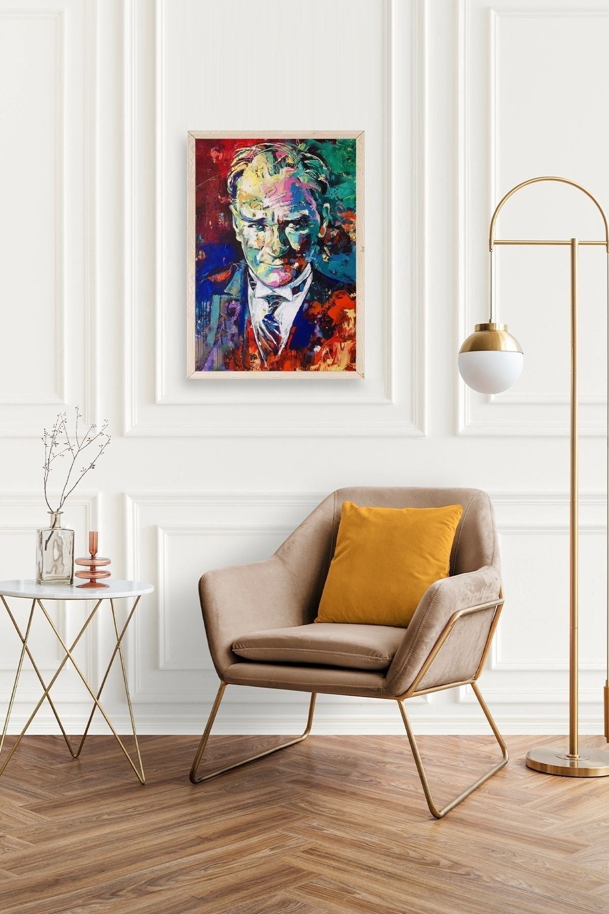 Atatürk Ahşap Çerçeveli Tablo 30 x 42