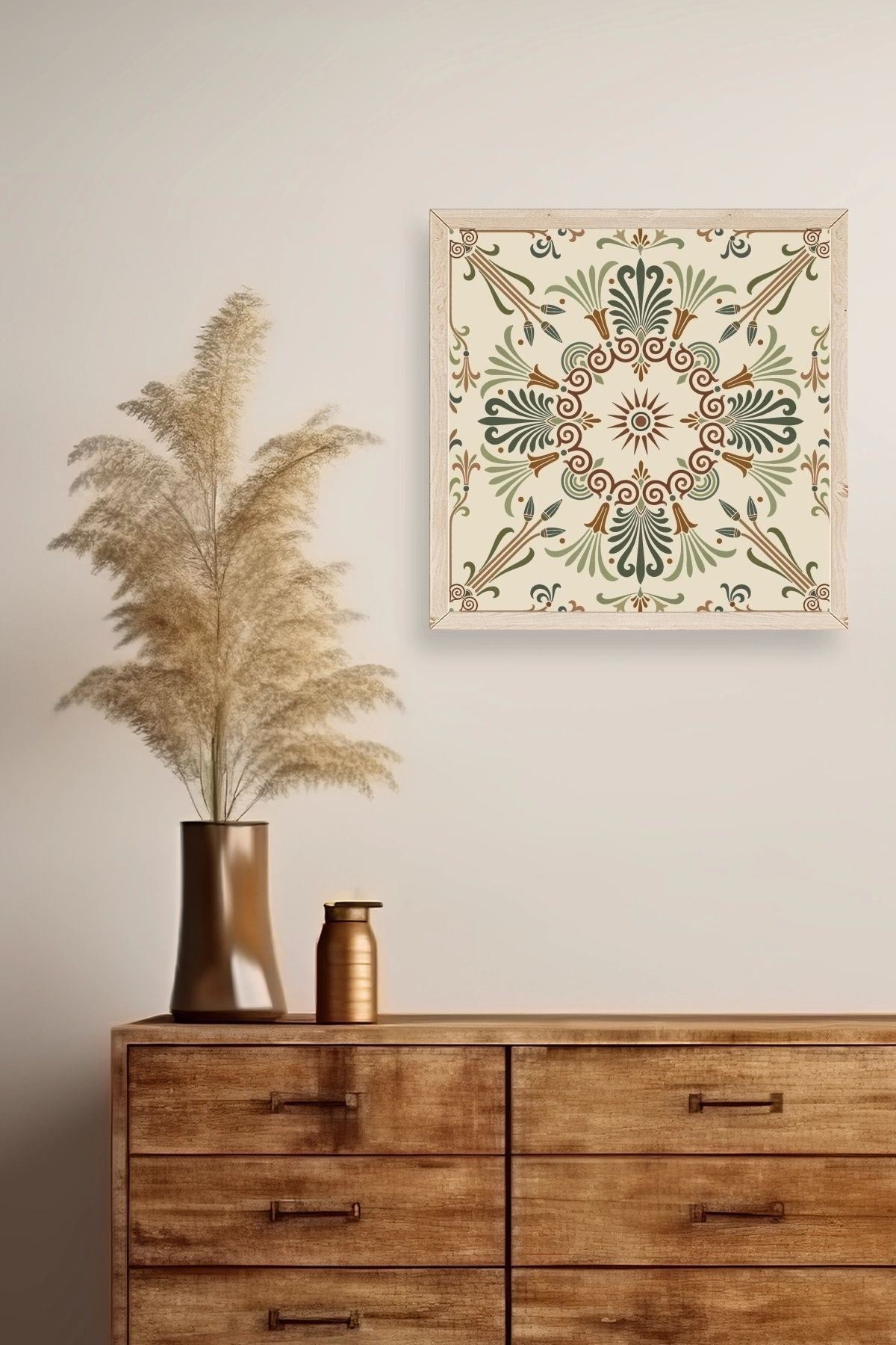 Motif Ahşap Çerçeveli Tablo 42 x 42