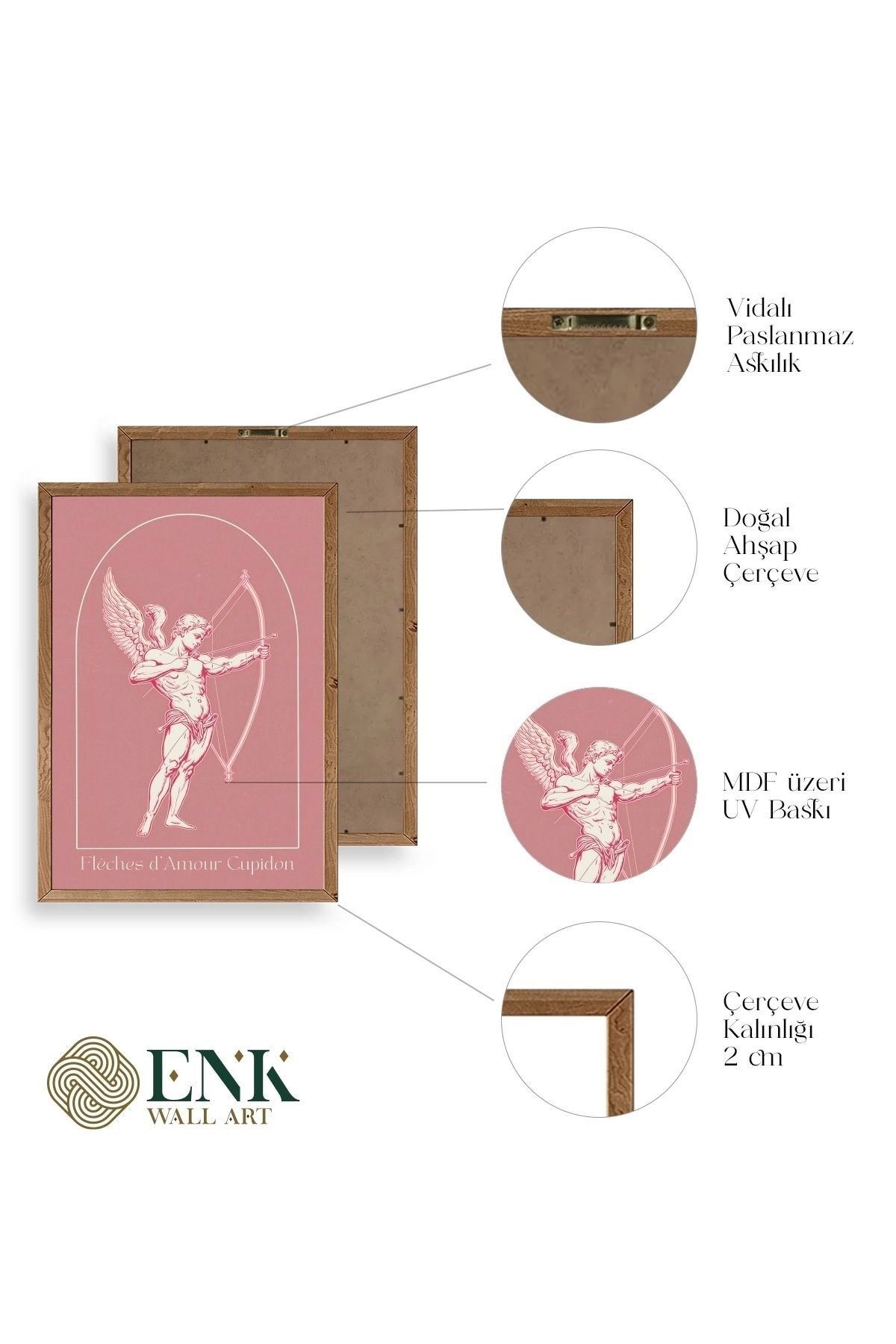 Cupid Ahşap Çerçeveli Tablo 23 x 30