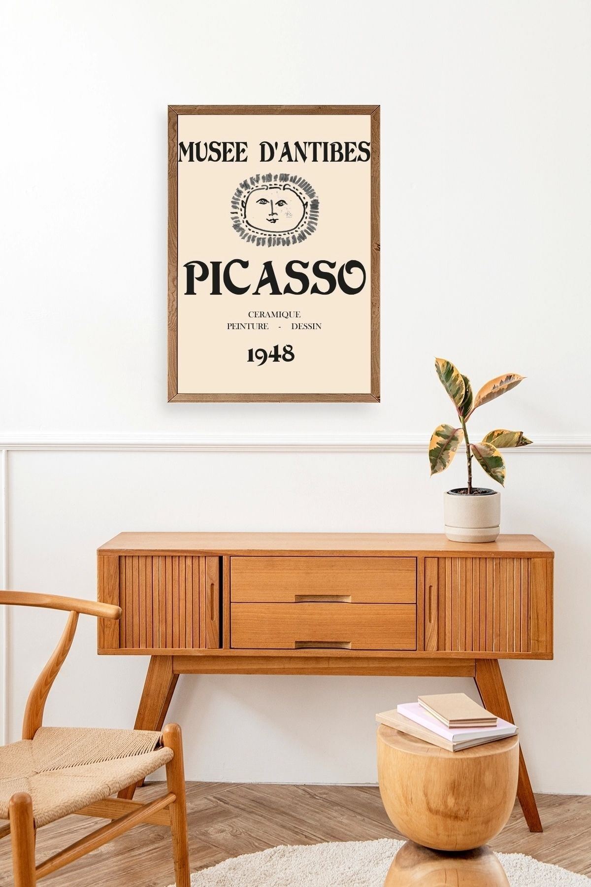 Picasso Ahşap Çerçeveli Tablo 17 x 23