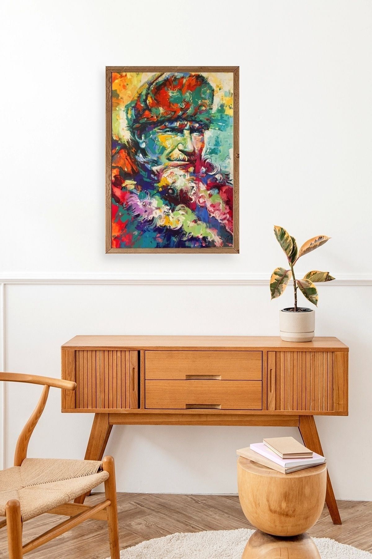 Atatürk Ahşap Çerçeveli Tablo 23 x 30