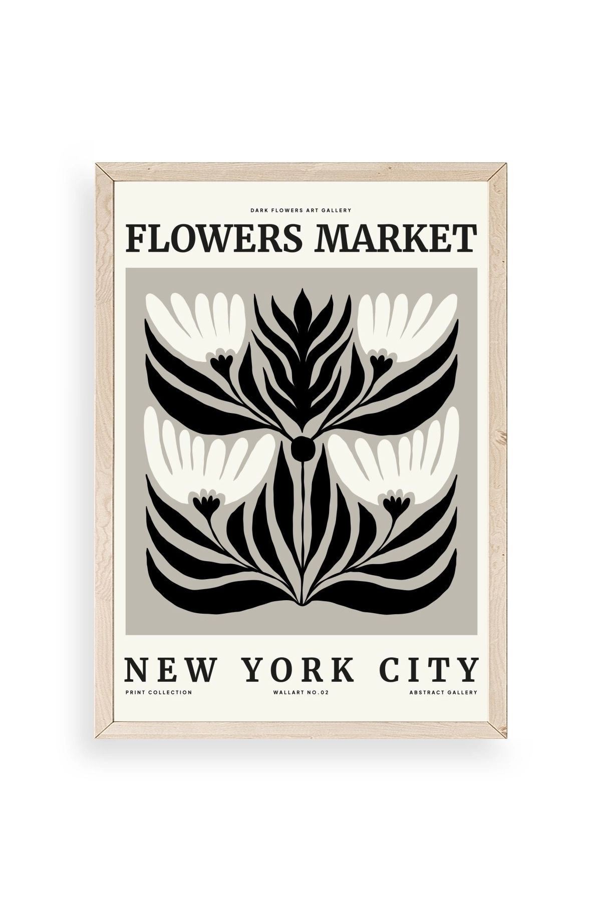 Çiçek Ahşap Çerçeveli Tablo 50 x 70