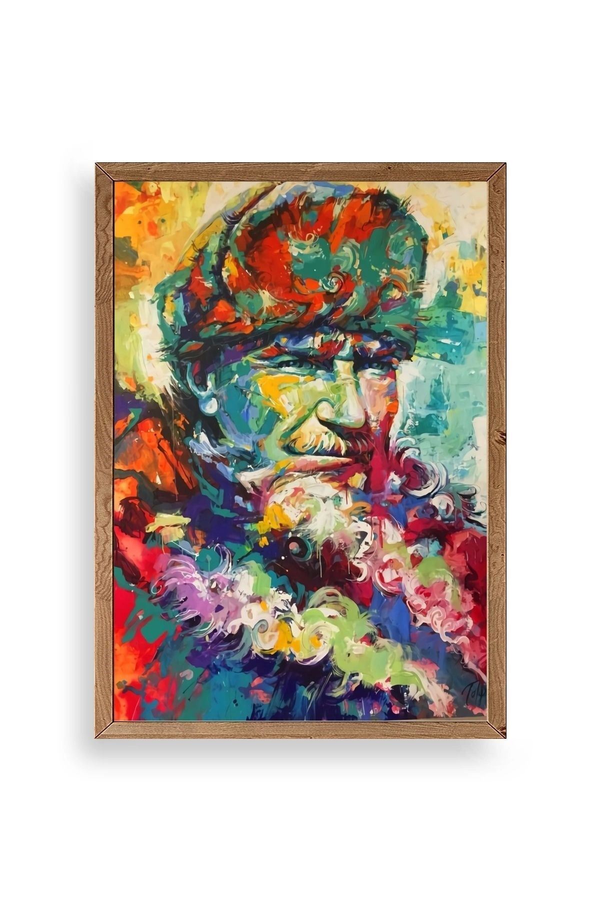 Atatürk Ahşap Çerçeveli Tablo 30 x 42