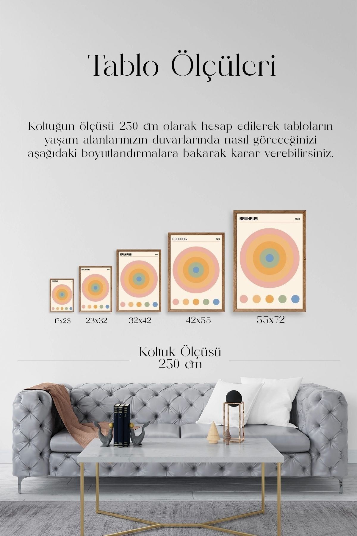 Bauhaus Ahşap Çerçeveli Tablo 30 x 42