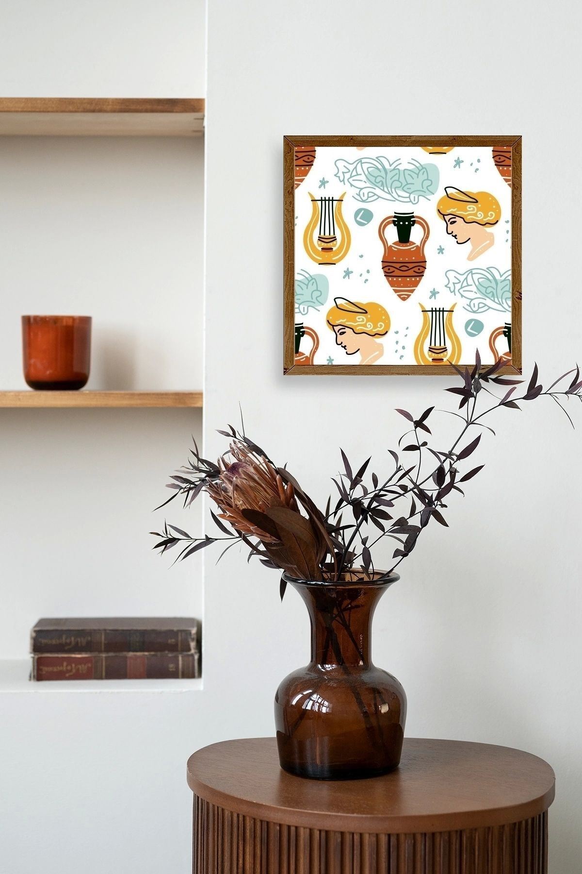 Roma Ahşap Çerçeveli Tablo 42 x 42