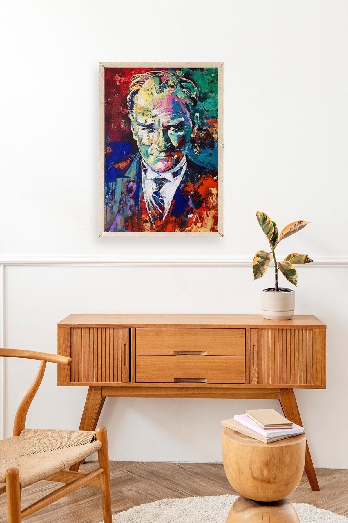 Atatürk Ahşap Çerçeveli Tablo 17 x 23