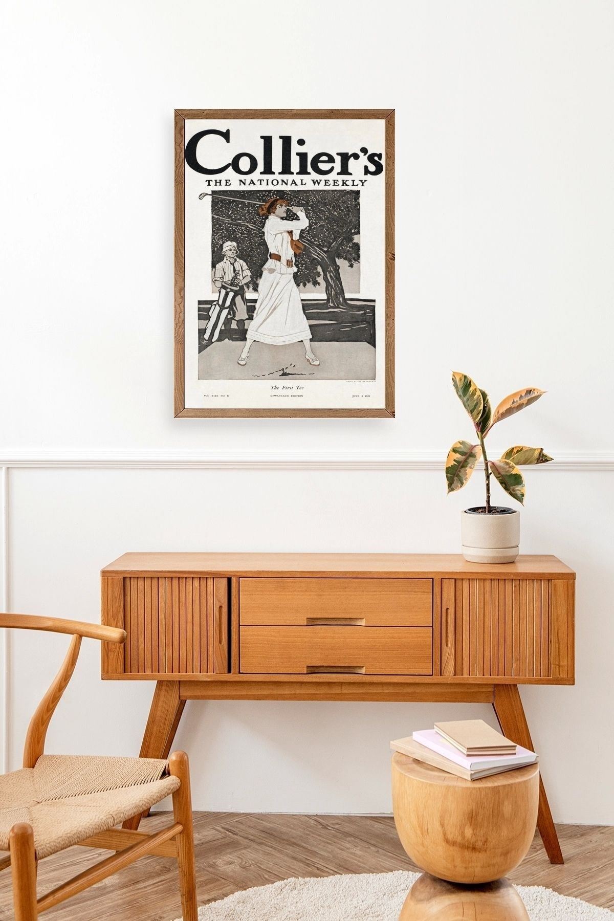 Edward Penfield Ahşap Çerçeveli Tablo 30 x 42