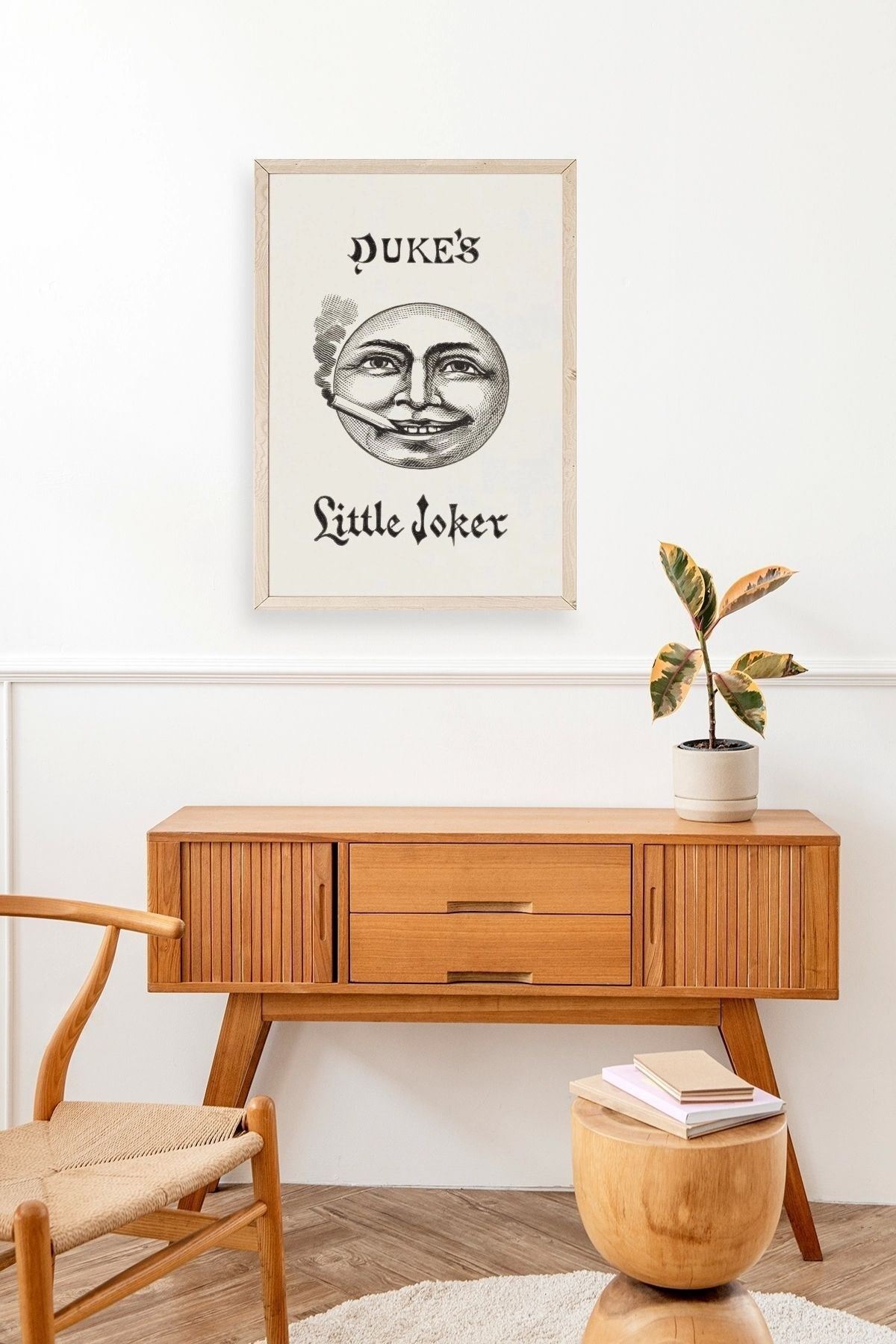 Duke's Little Joker Ahşap Çerçeveli Tablo 50 x 70