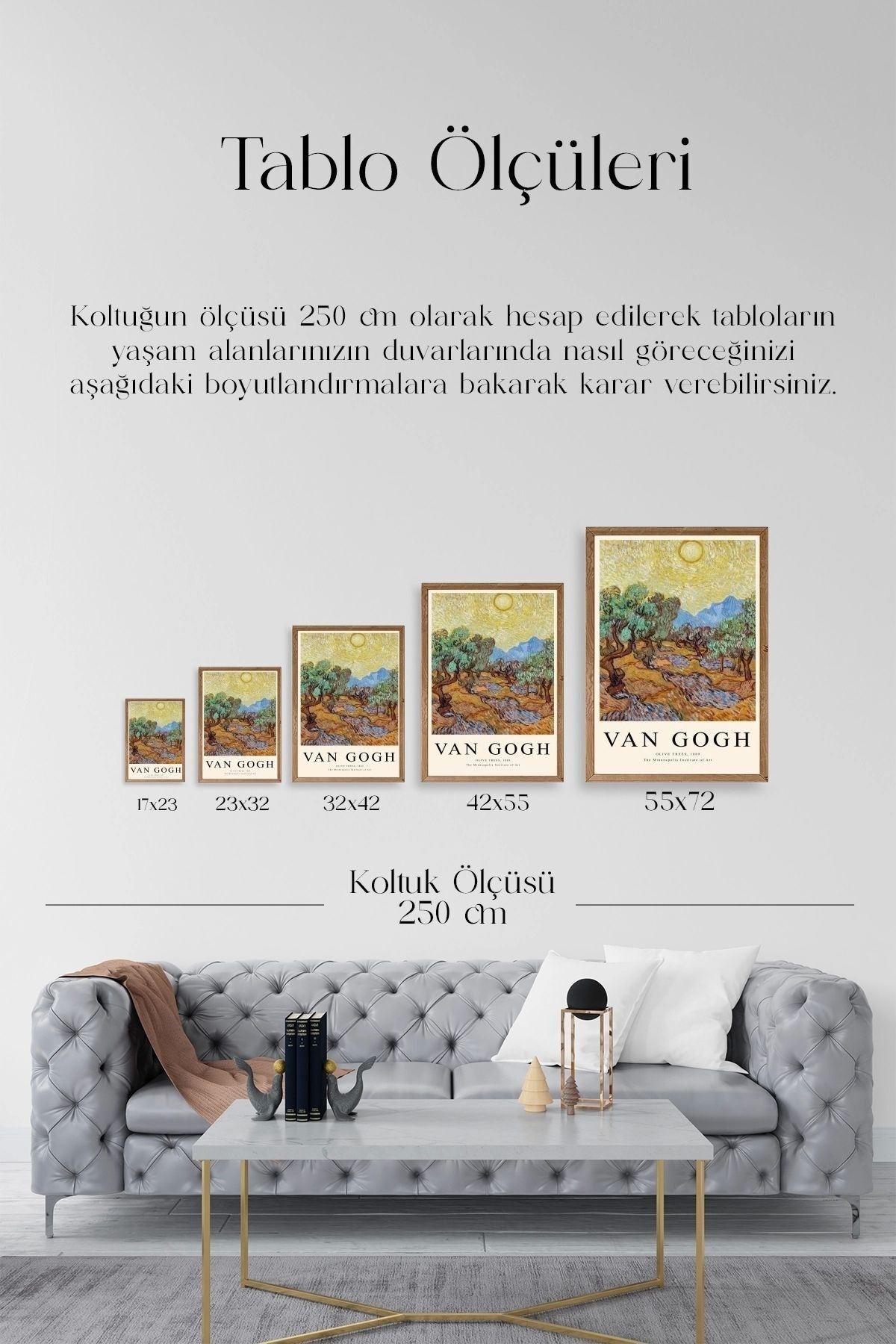 Van GOgh Ahşap Çerçeveli Tablo 17 x 23