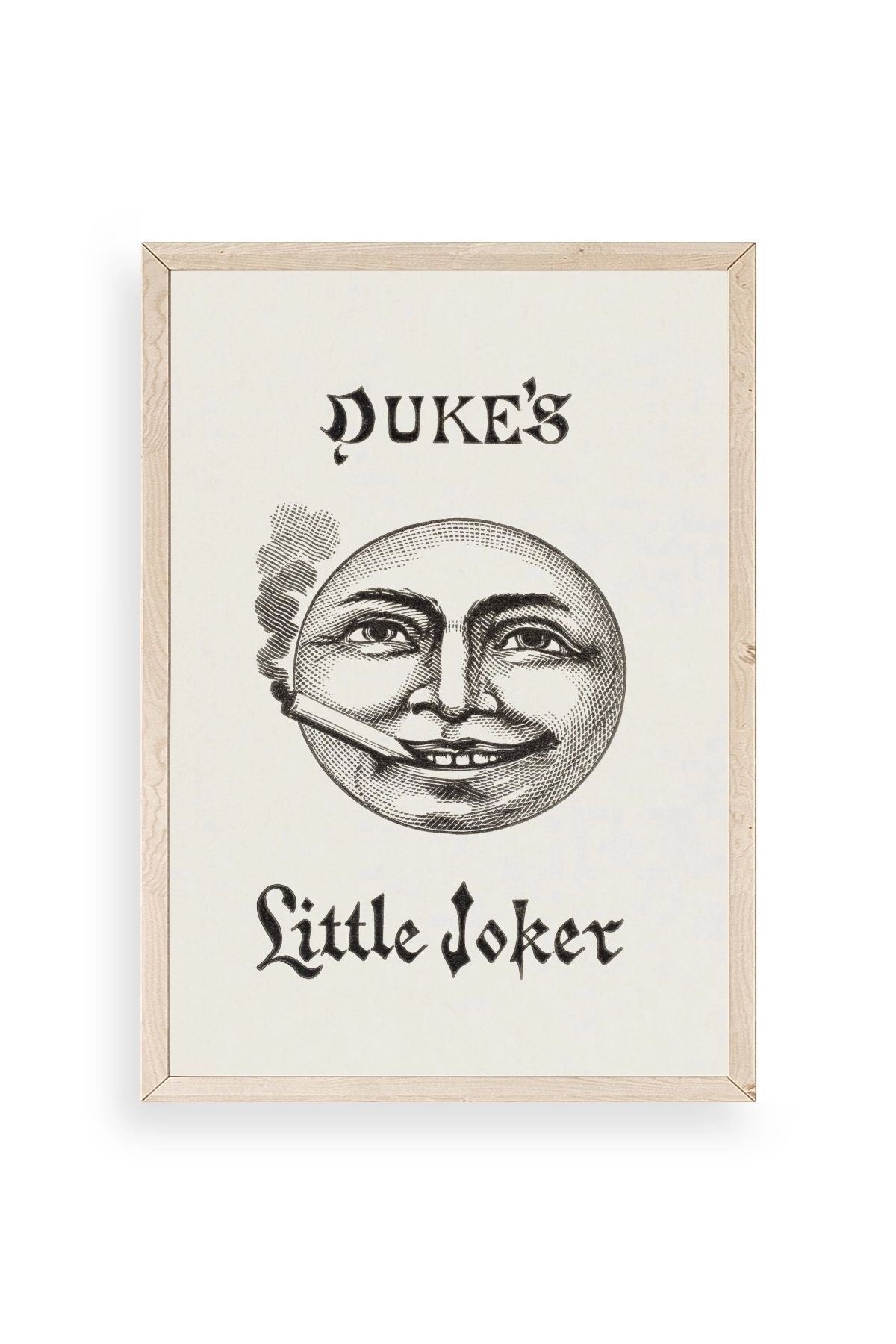 Duke's Little Joker Ahşap Çerçeveli Tablo 23 x 30