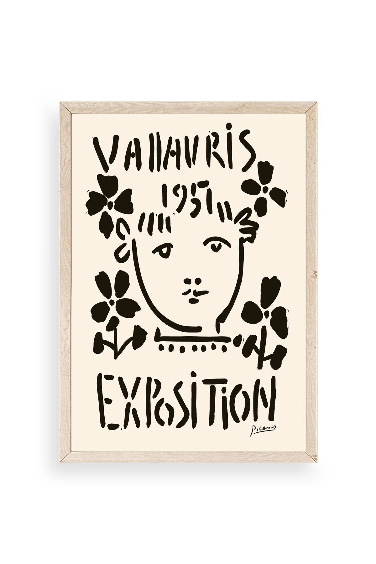 Picasso Ahşap Çerçeveli Tablo 30 x 42