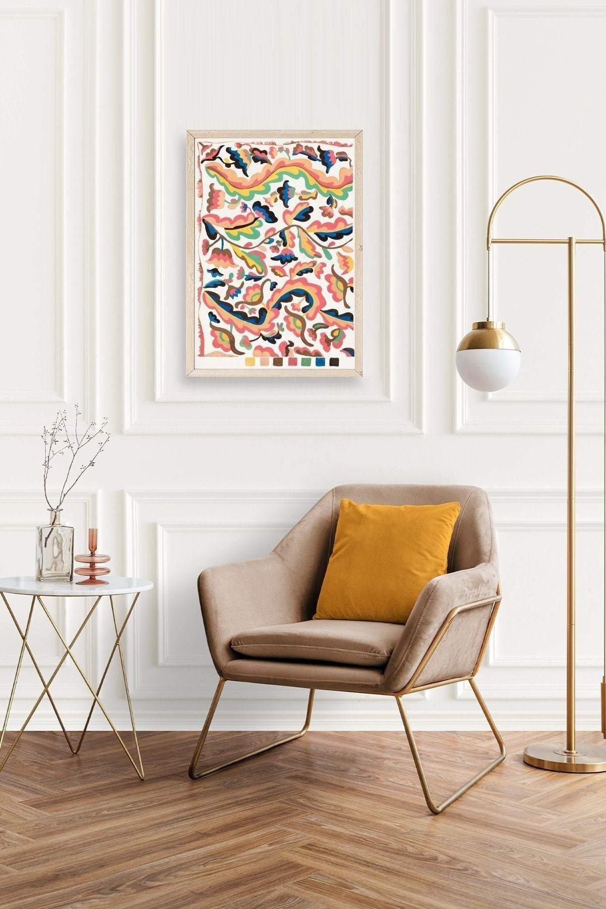 Etna Wiswall Ahşap Çerçeveli Tablo 50 x 70