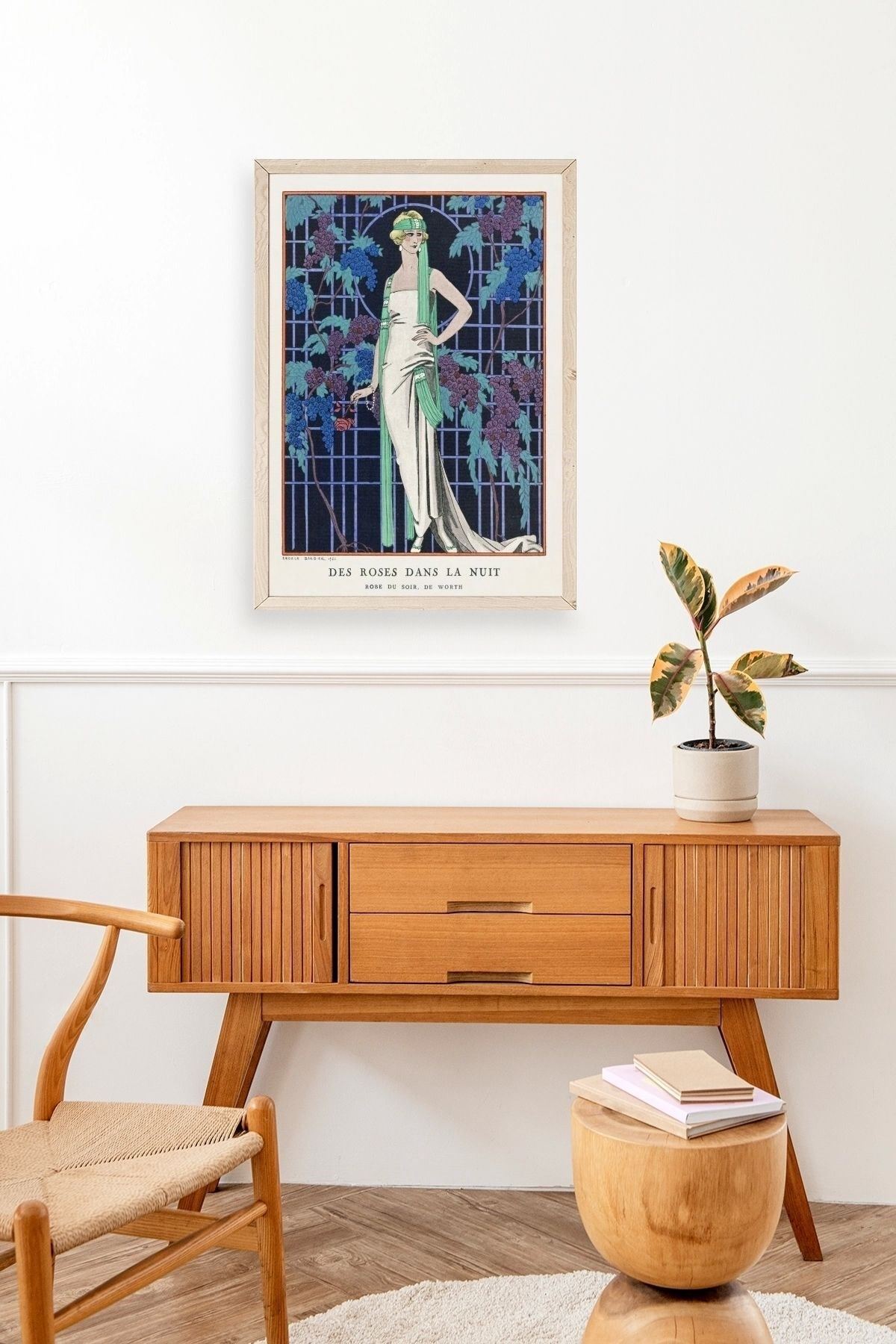 George Barber Ahşap Çerçeveli Tablo 17 x 23