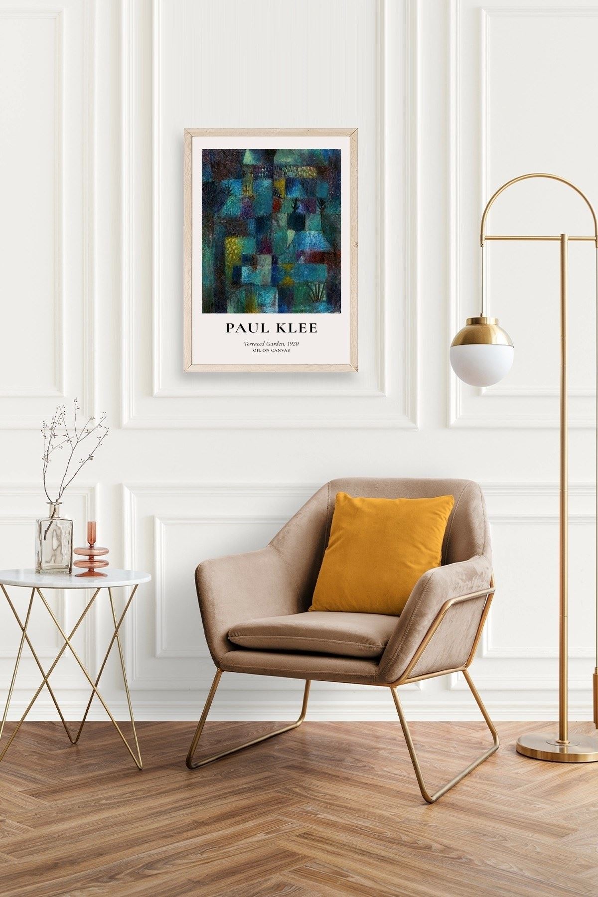 Paul Klee Ahşap Çerçeveli Tablo 30 x 42