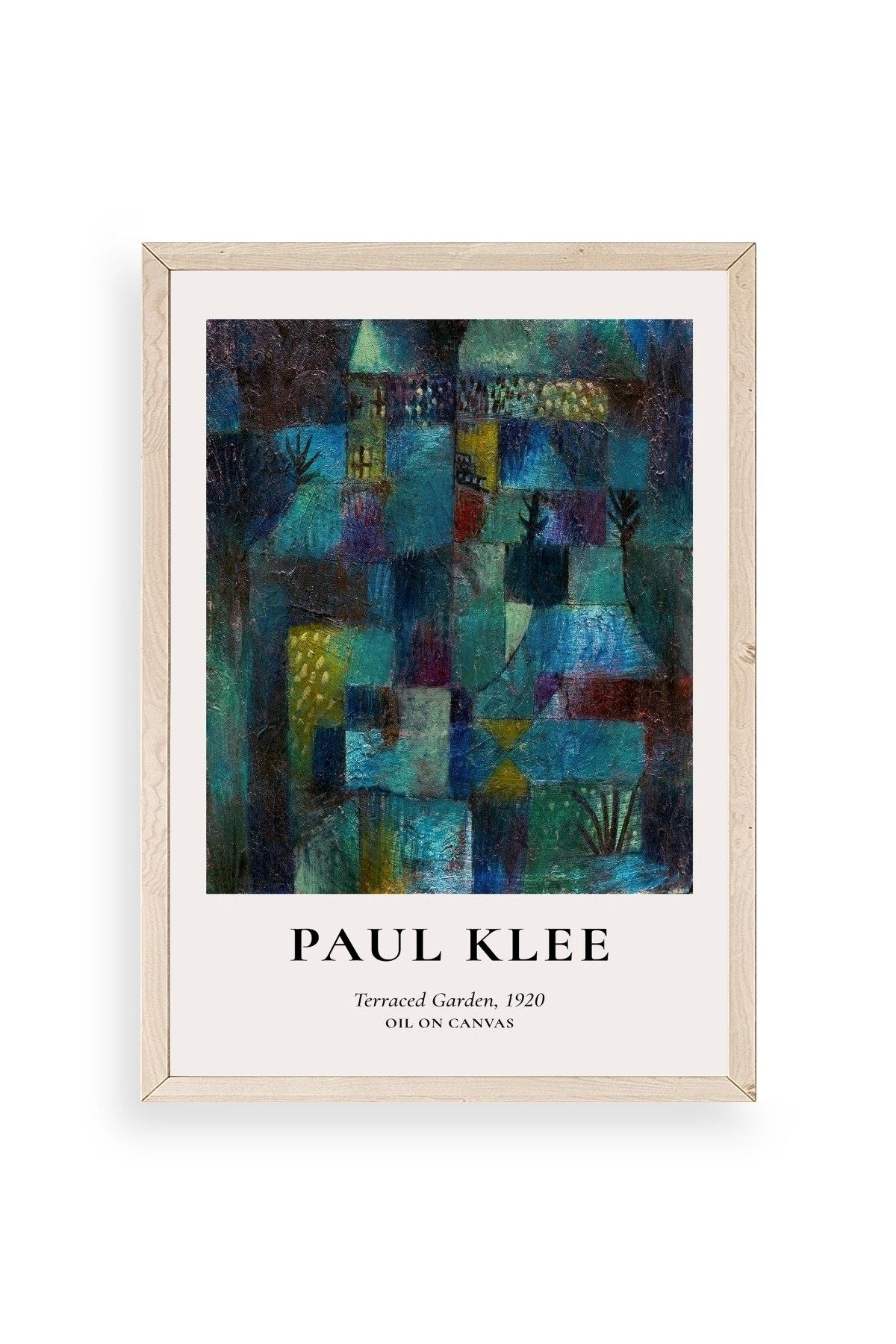 Paul Klee Ahşap Çerçeveli Tablo 23 x 30