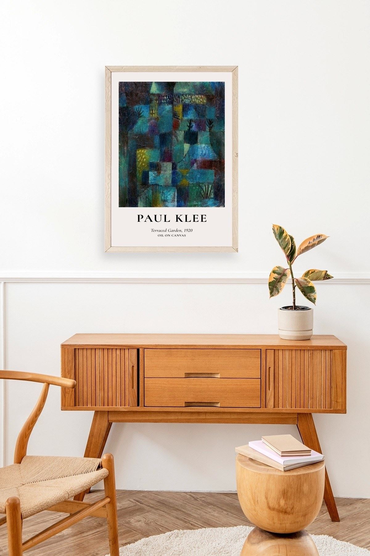 Paul Klee Ahşap Çerçeveli Tablo 50 x 70