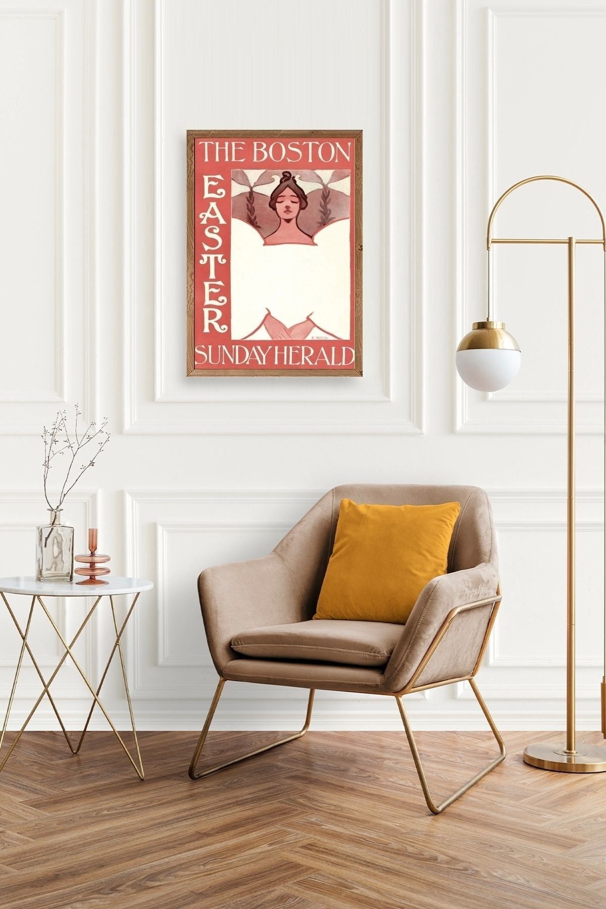 E. Reed Ahşap Çerçeveli Tablo 23 x 30