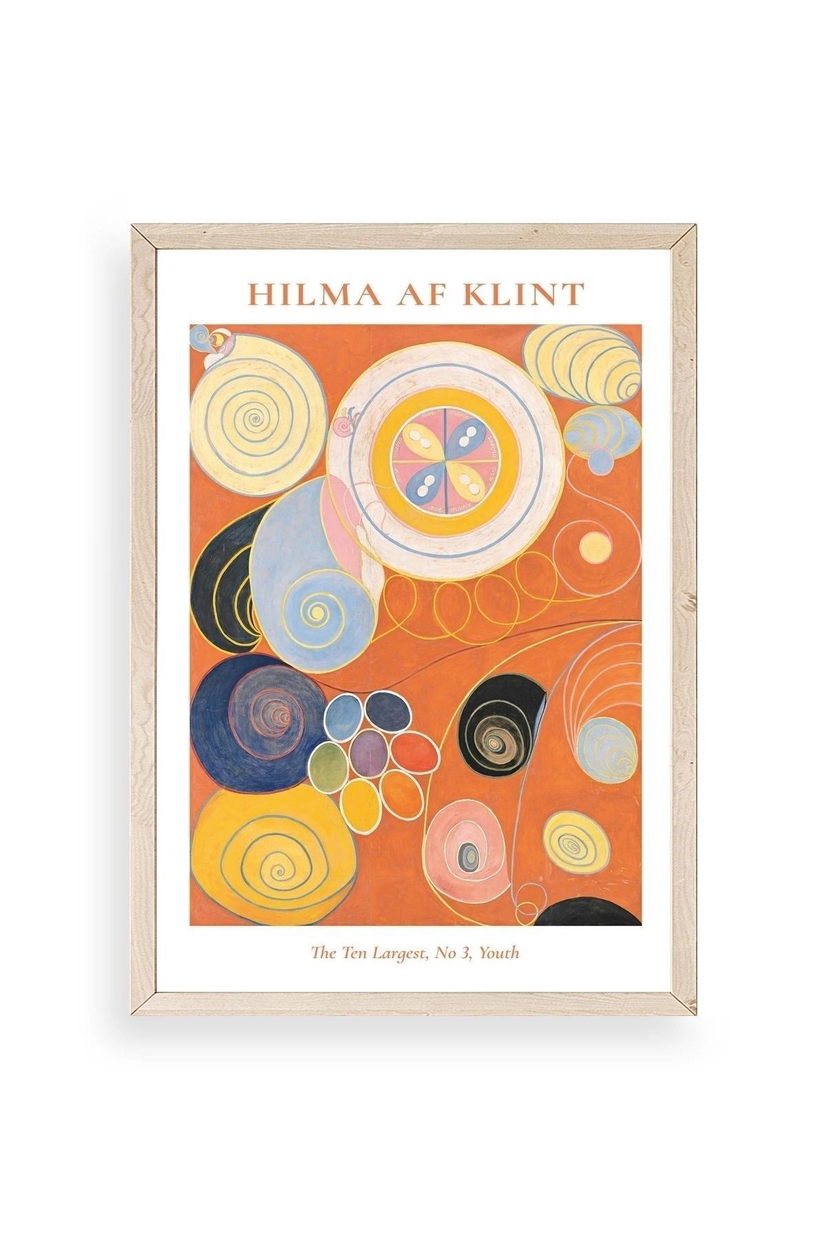 Hilma Af Klint Ahşap Çerçeveli Tablo 17 x 23