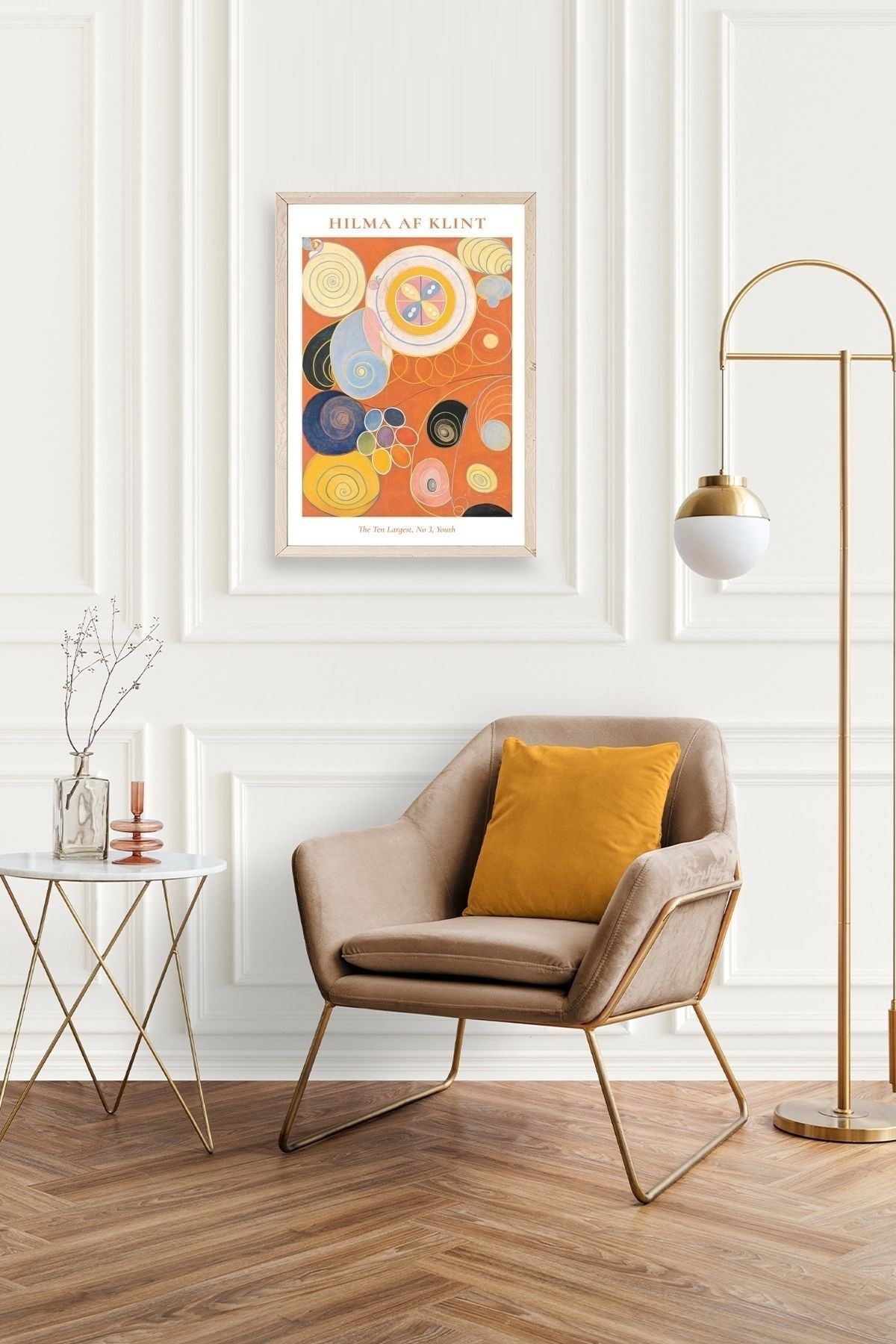 Hilma Af Klint Ahşap Çerçeveli Tablo 23 x 30