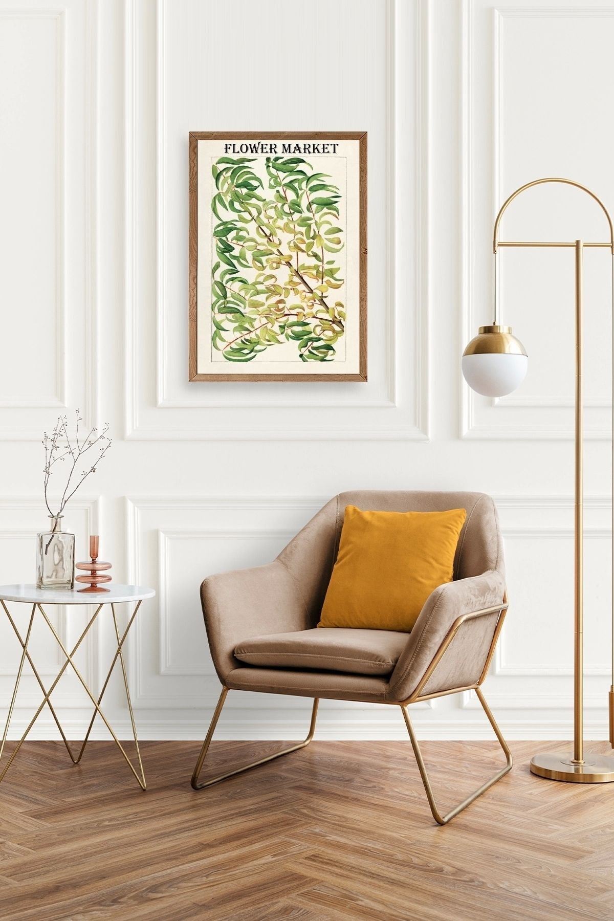 Grancica Breskve Ahşap Çerçeveli Tablo 50 x 70