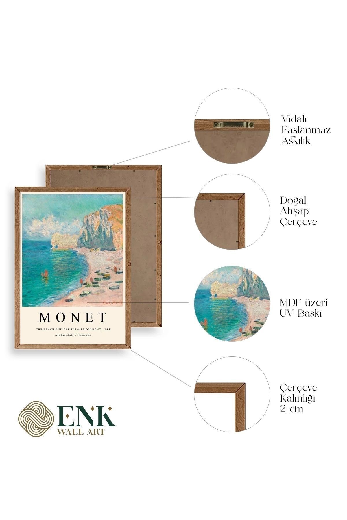 Monet Ahşap Çerçeveli Tablo 23 x 30