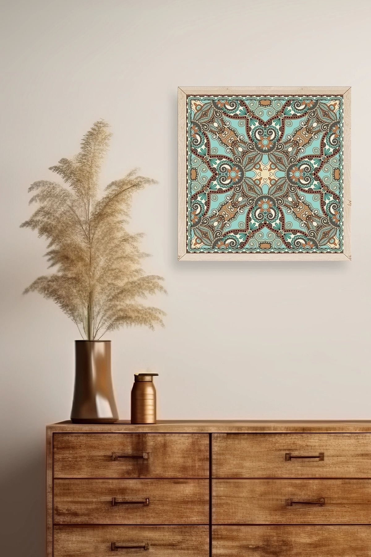 Motif Ahşap Çerçeveli Tablo 42 x 42