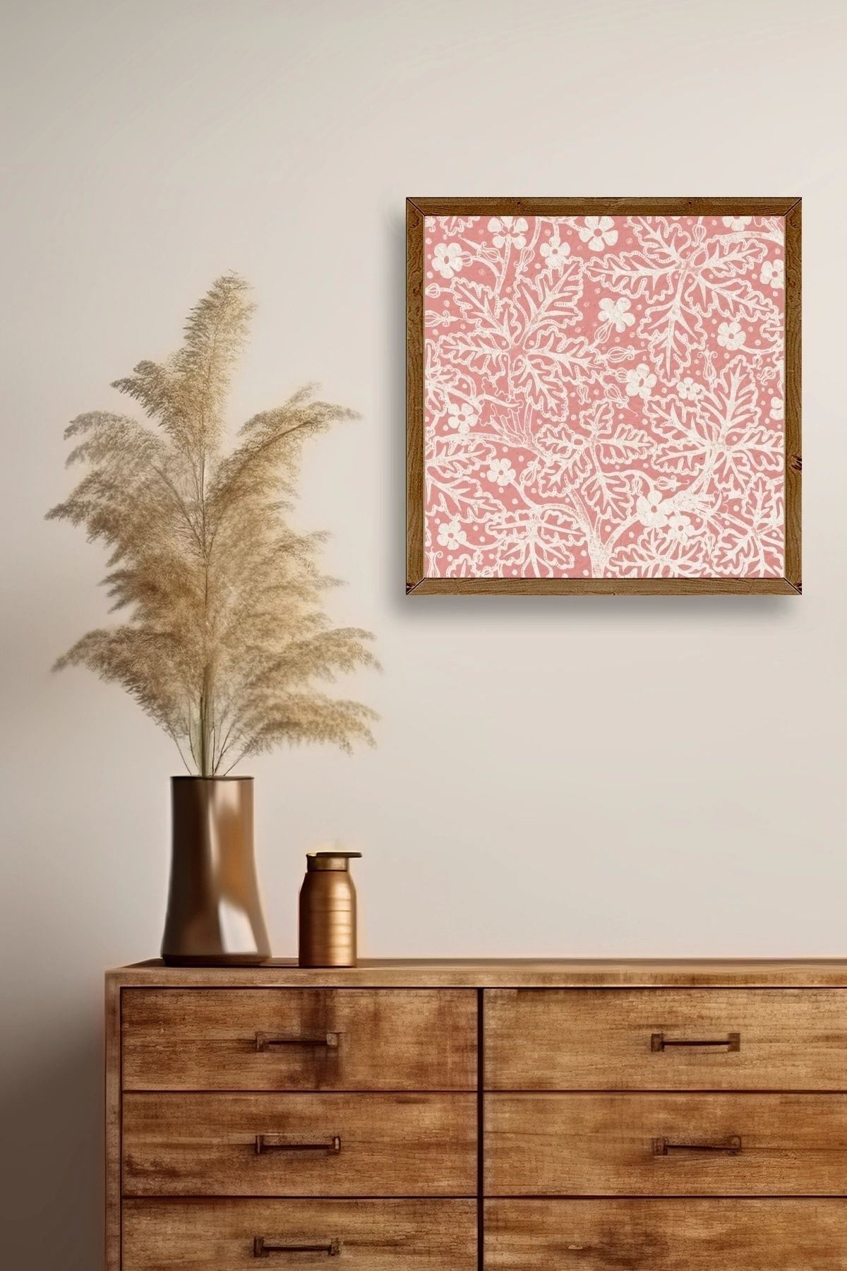 Modern Ahşap Çerçeveli Tablo 50 x 50