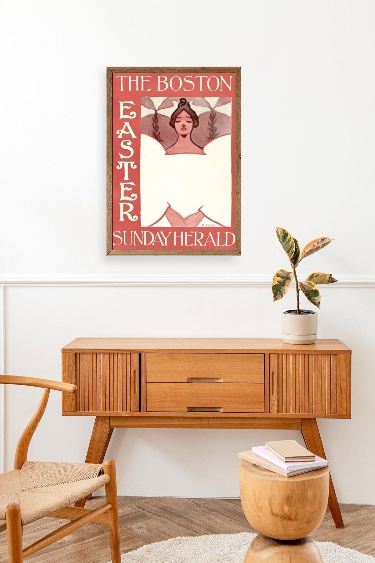 E. Reed Ahşap Çerçeveli Tablo 17 x 23