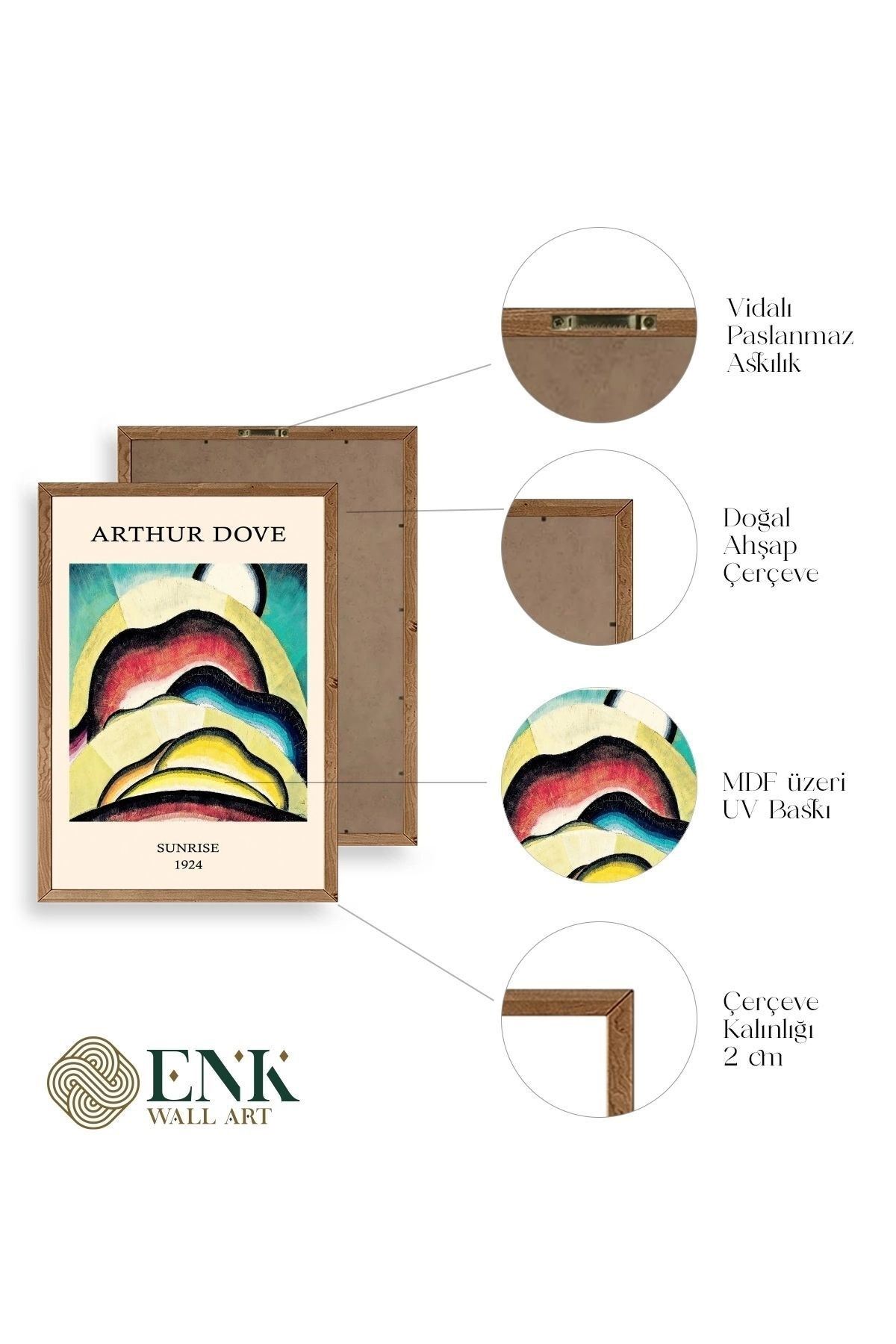 Arthur Dove Ahşap Çerçeveli Tablo 30 x 42