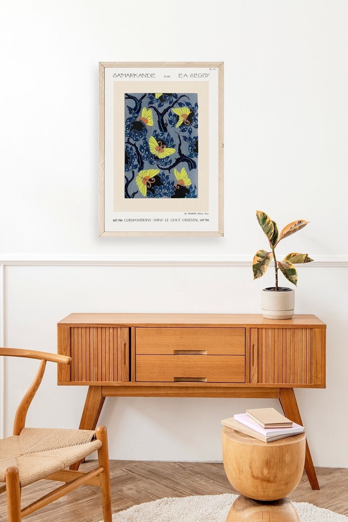 E. A. Seguy Ahşap Çerçeveli Tablo 50 x 70