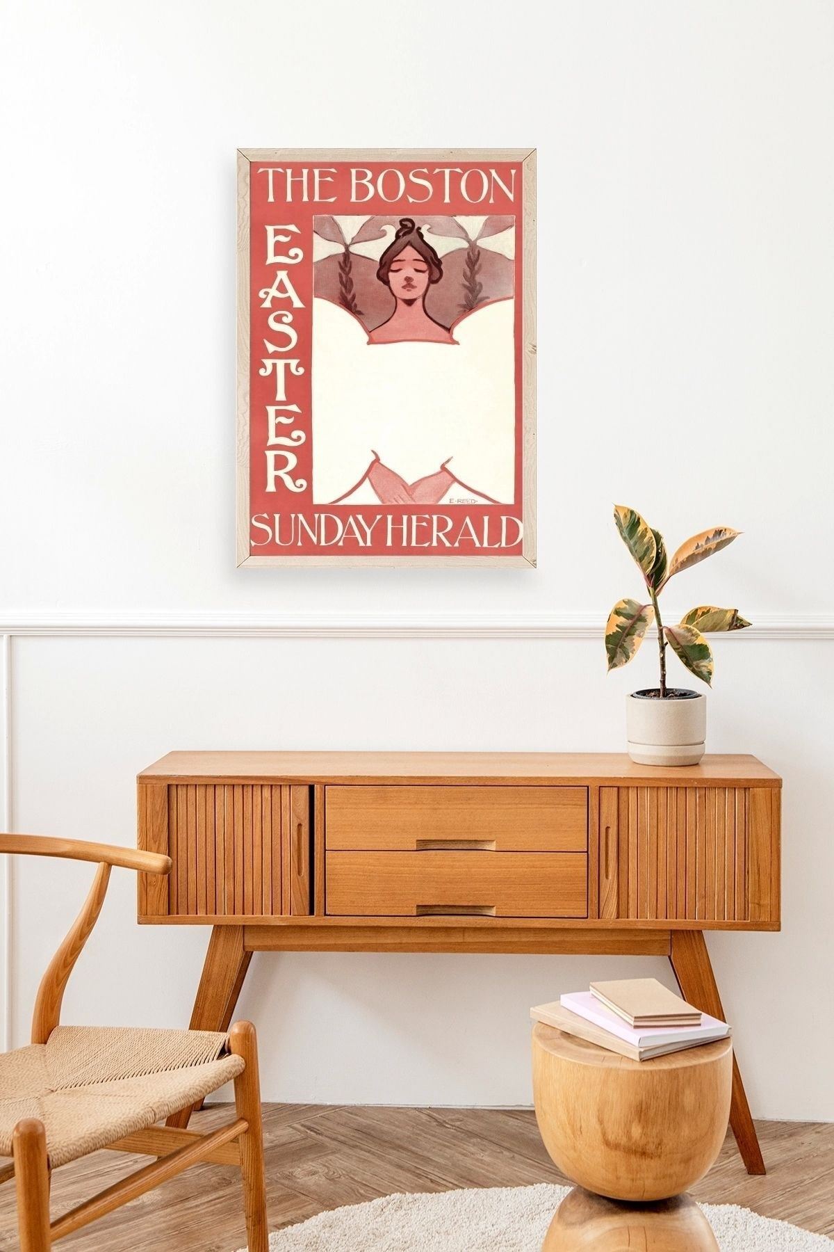 E. Reed Ahşap Çerçeveli Tablo 17 x 23