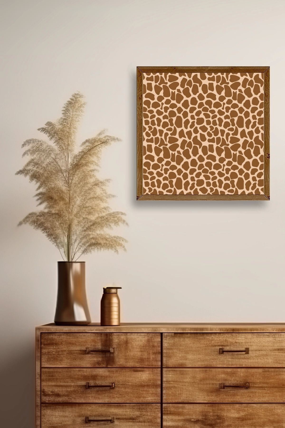 Desen Ahşap Çerçeveli Tablo 42 x 42