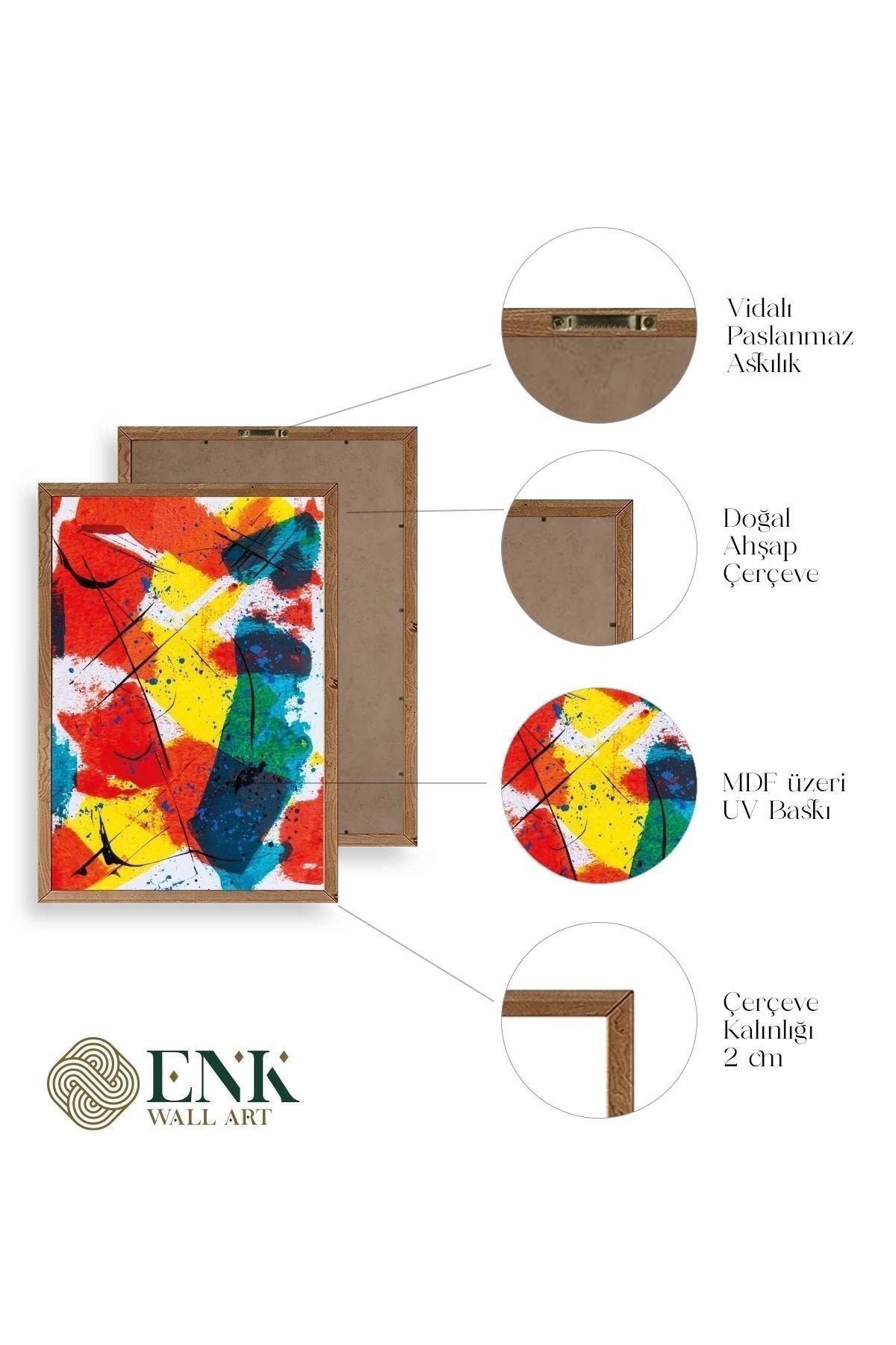 Mordern Ahşap Çerçeveli Tablo 17 x 23