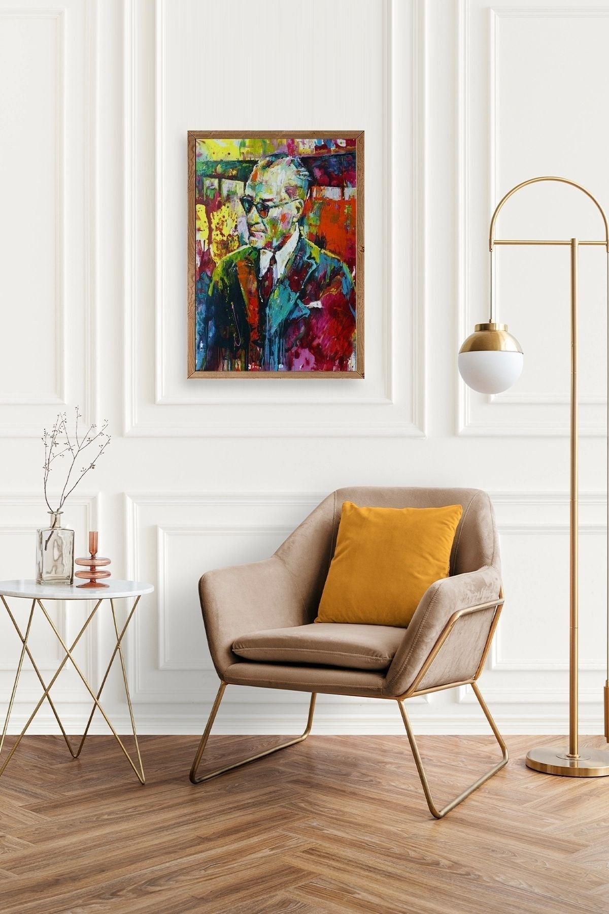 Atatürk Ahşap Çerçeveli Tablo 17 x 23