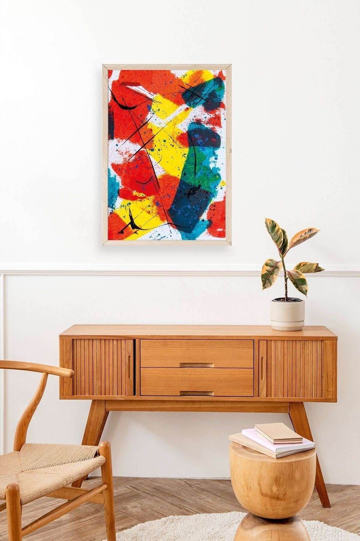 Mordern Ahşap Çerçeveli Tablo 30 x 42