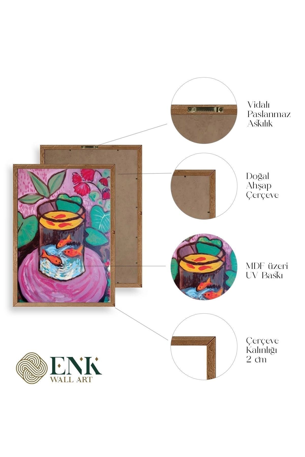 Matisse Ahşap Çerçeveli Tablo 23 x 30