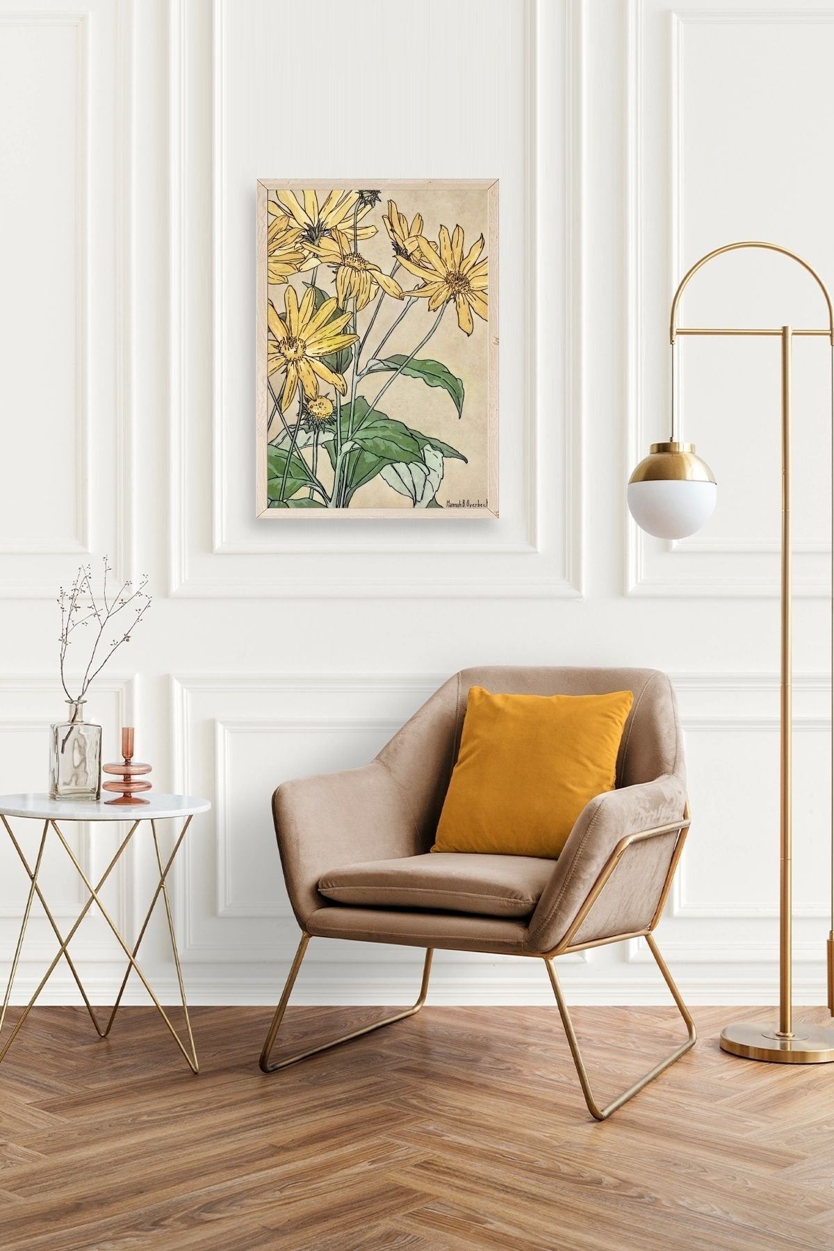 Hannah Borger Ahşap Çerçeveli Tablo 50 x 70