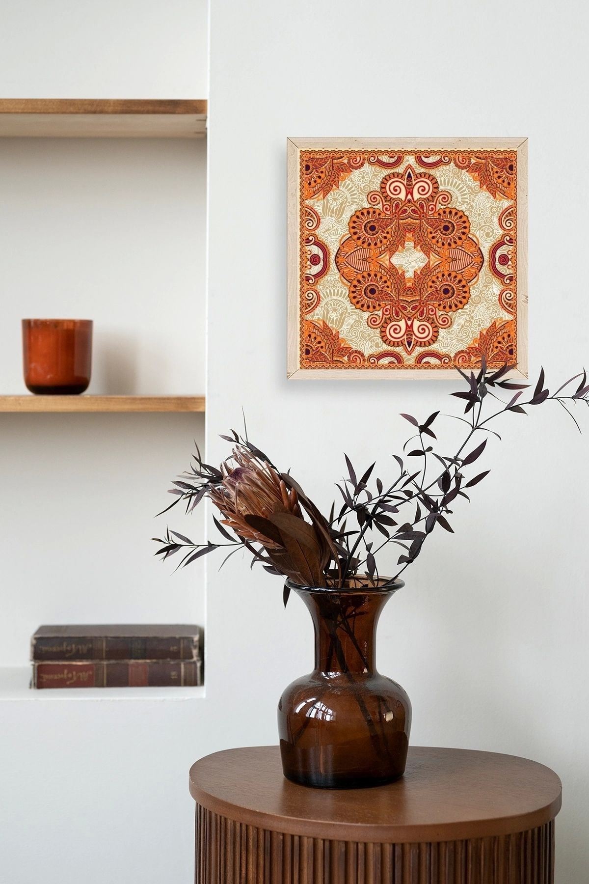 Motif Ahşap Çerçeveli Tablo 50 x 50